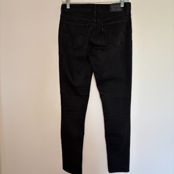 LEVI'S 711 Skinny Jean Womens 28 X 30 Black Stretch 5 Pocket - Picture 3 of 7